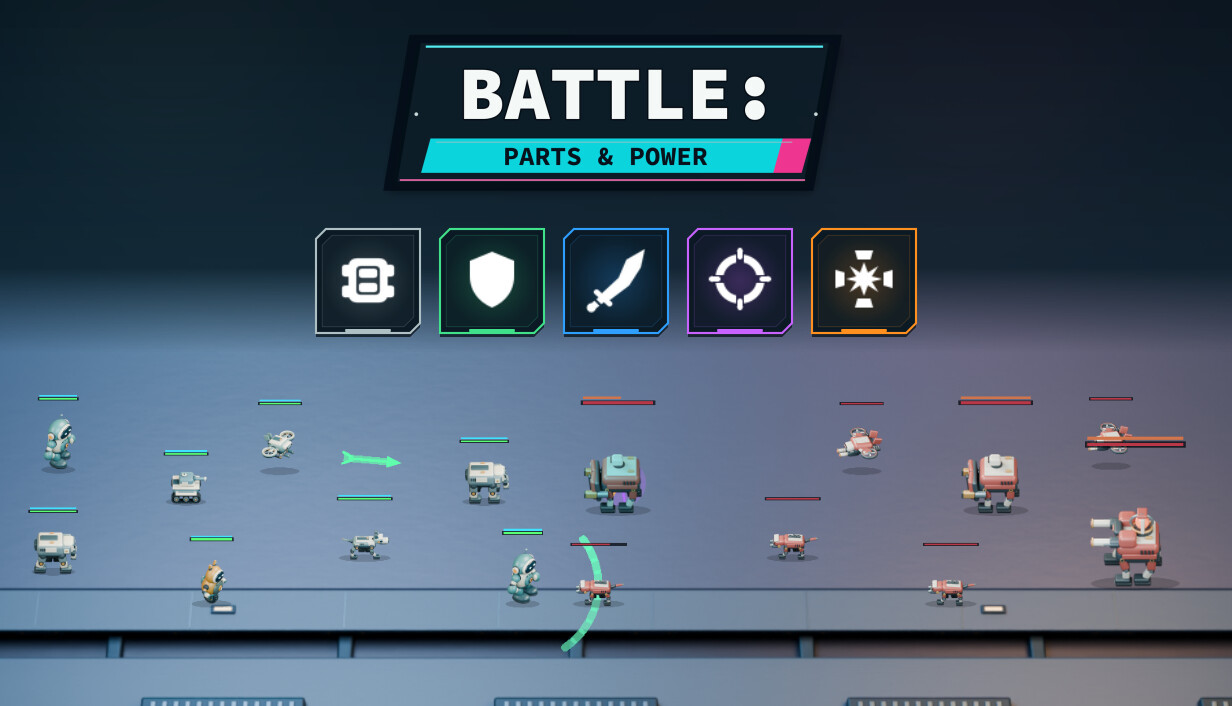 BATTLE: PARTS & POWER official Steam capsule artwork