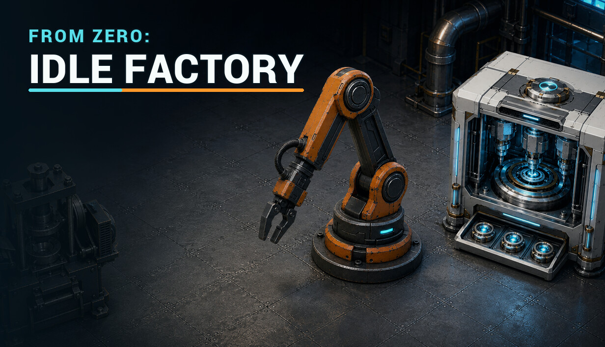 From Zero: Idle Factory official Steam capsule artwork